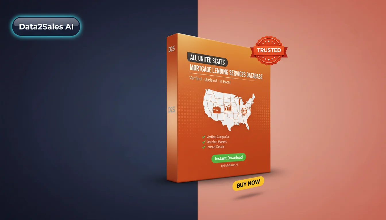 Buy Mortgage Lending Services Database in United States — Verified B…