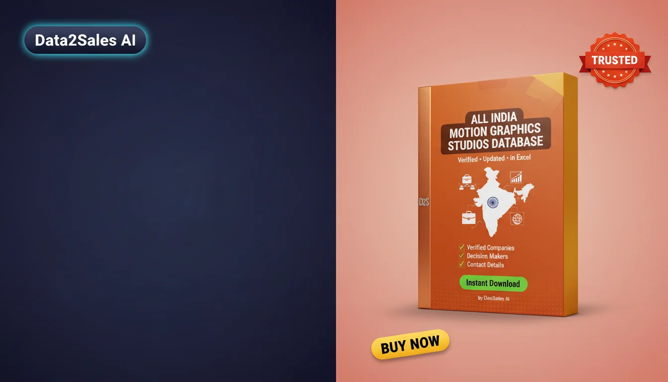 Buy Motion Graphics Studios Database in India — Verified B2B Leads