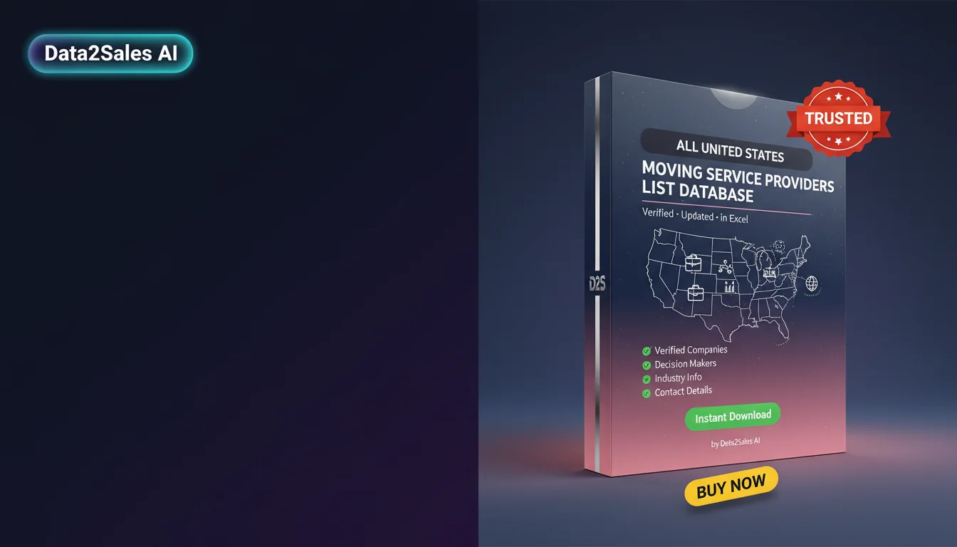 Buy Moving Service Providers Lists Database in United States — Verif…