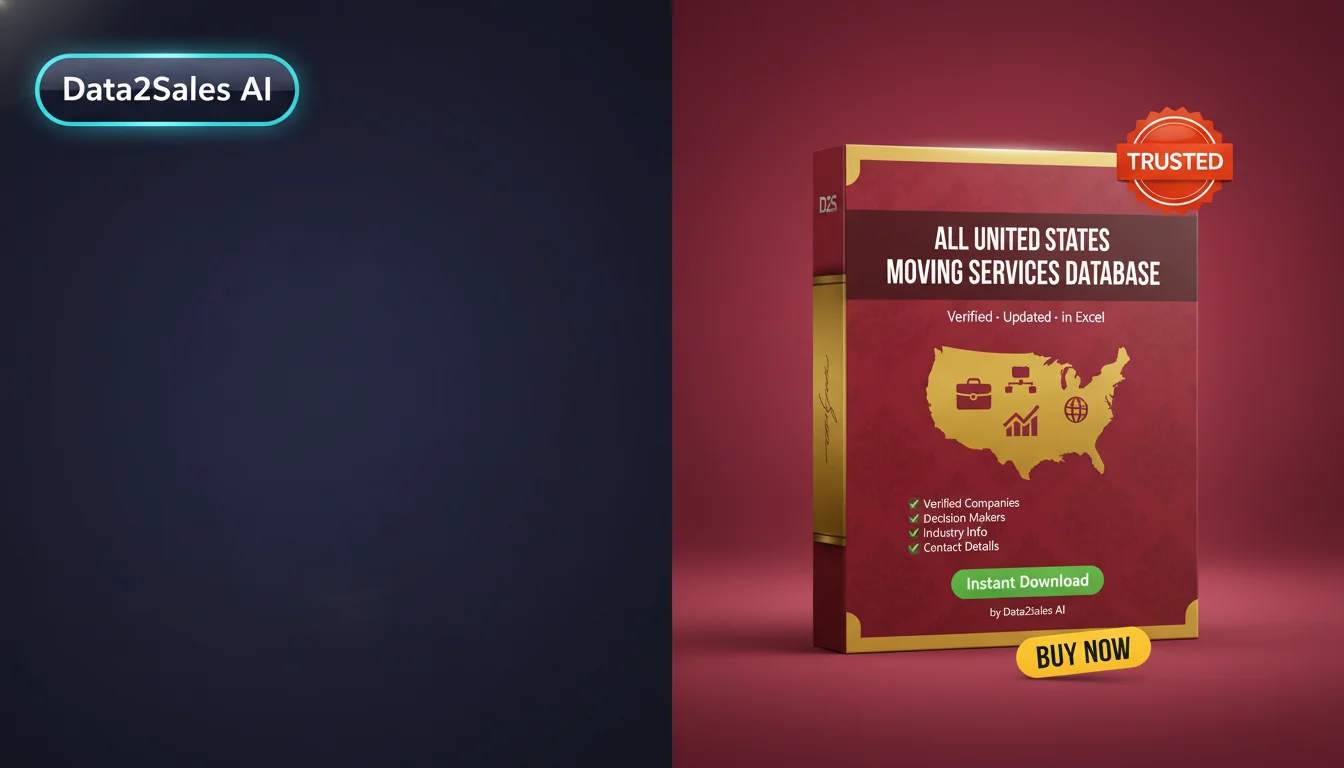 Buy Moving Services Database in United States — Verified B2B Leads