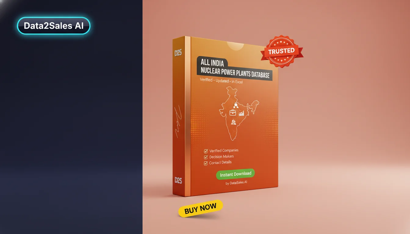 Buy Nuclear Power Plants Database in India — Verified B2B Leads