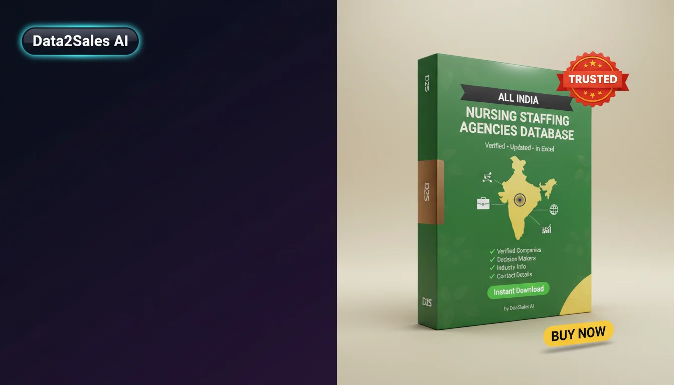 Buy Nursing Staffing Agencies Database in India — Verified B2B Leads