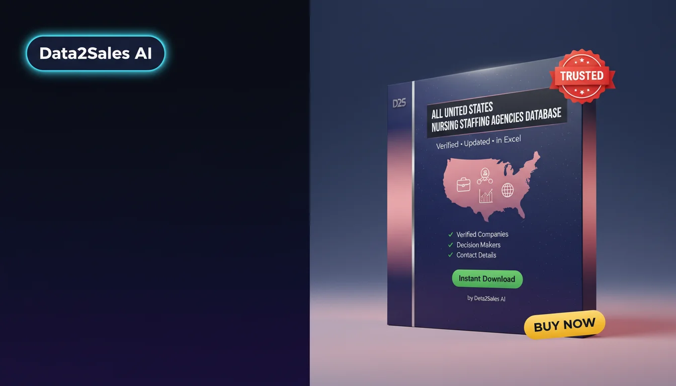 Buy Nursing Staffing Agencies Database in United States — Verified B…