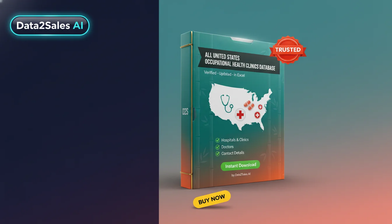 Buy Occupational Health Clinics Database in United States — Verified…
