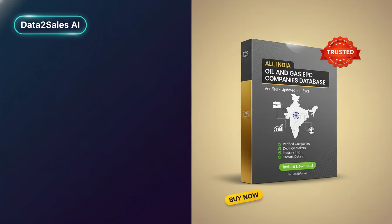 Buy Oil And Gas Epc Companies Database in India — Verified B2B Leads