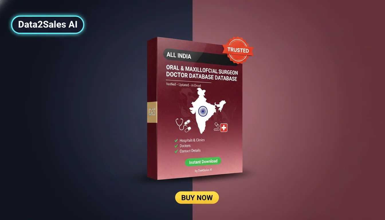 Buy Oral & Maxillofacial Surgeon Doctor Databases Database in India…