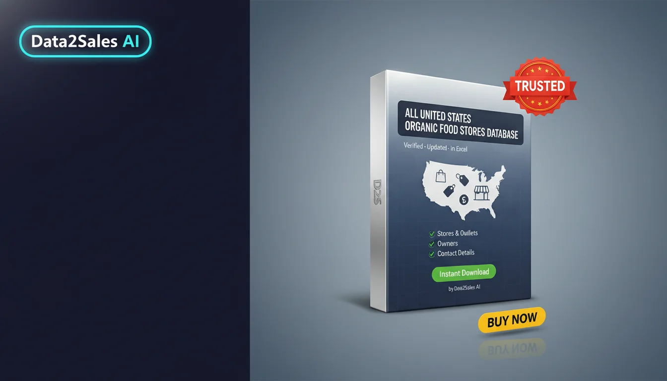 Buy Organic Food Stores Database in United States — Verified B2B Lea…