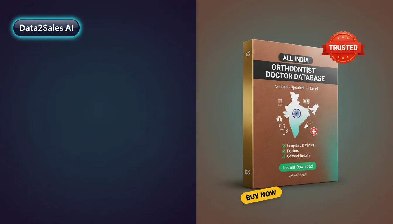 Buy Orthodontist Doctor Databases Database in India — Verified B2B L…