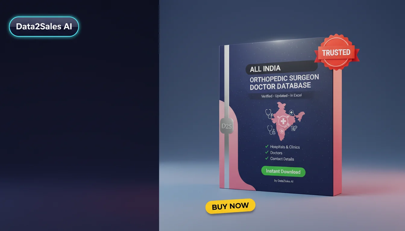 Buy Orthopedic Surgeon Doctor Databases Database in India — Verified…