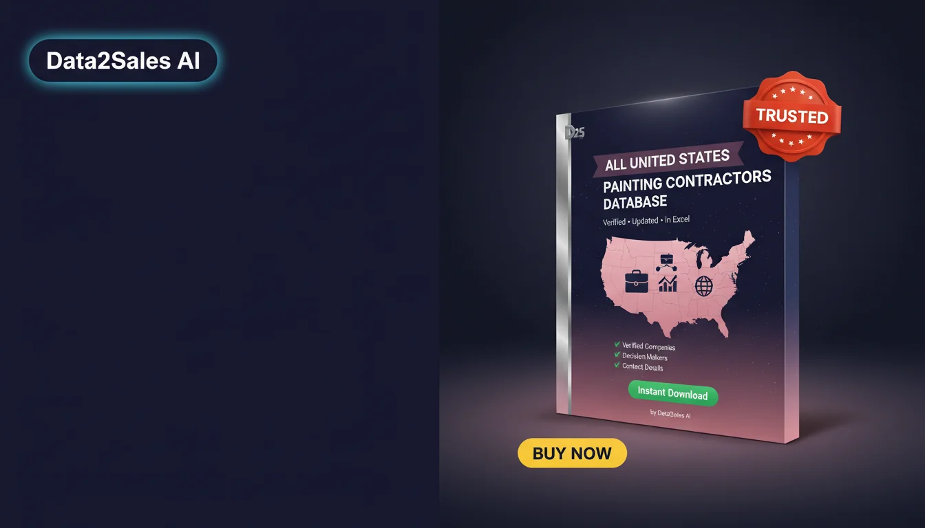 Buy Painting Contractors Database in United States — Verified B2B Le…