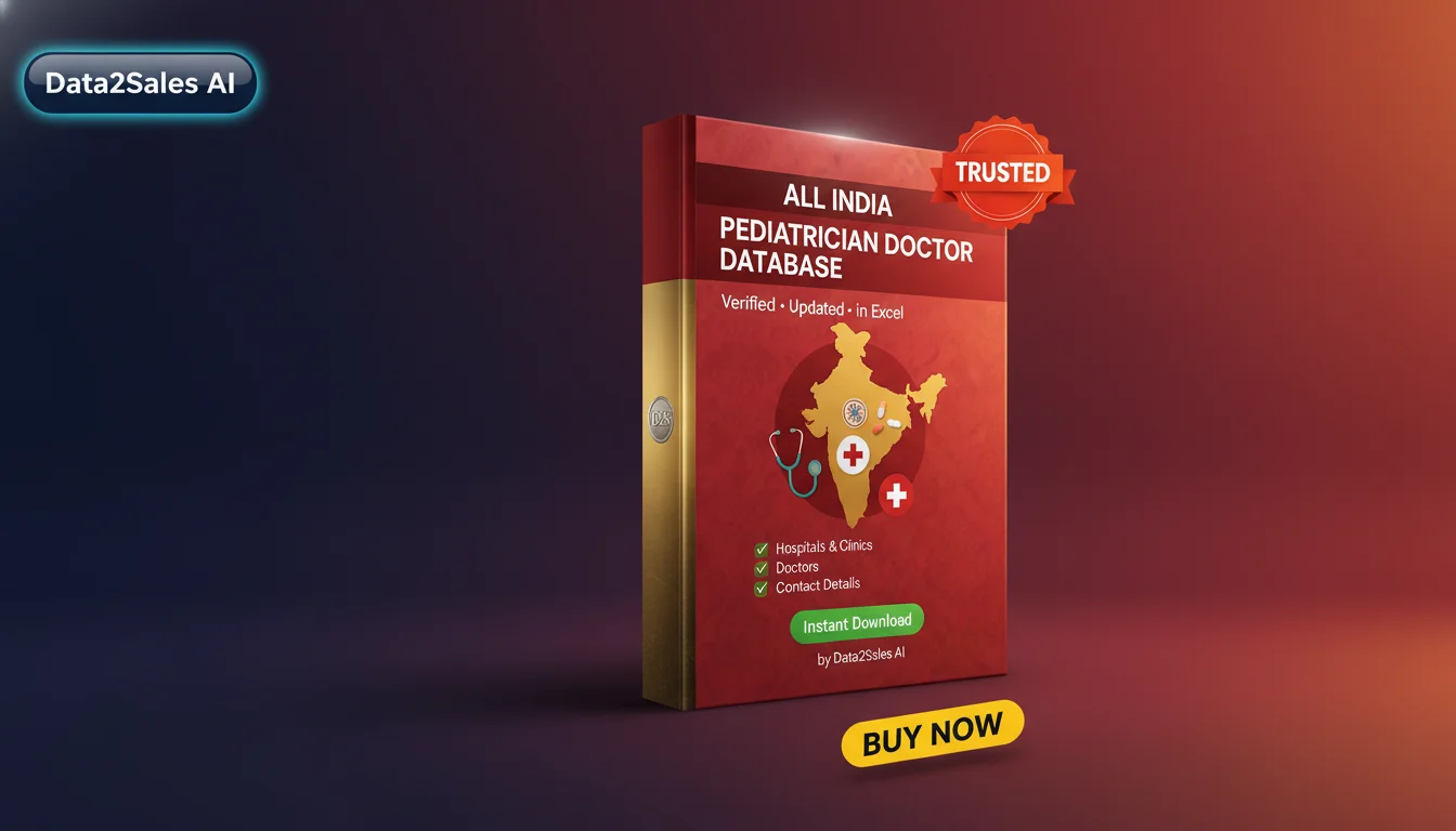 Buy Pediatrician Doctor Databases Database in India — Verified B2B L…
