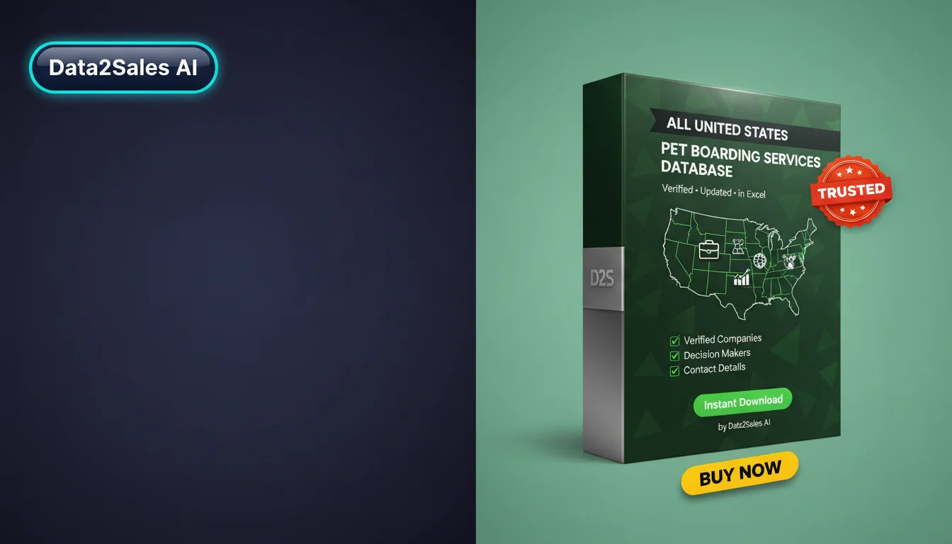 Buy Pet Boarding Services Database in United States — Verified B2B L…