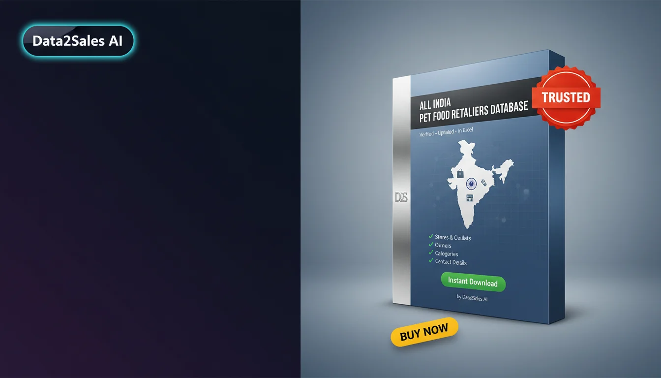 Buy Pet Food Retailers Database in India — Verified B2B Leads