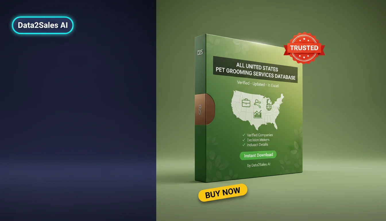 Buy Pet Grooming Services Database in United States — Verified B2B L…