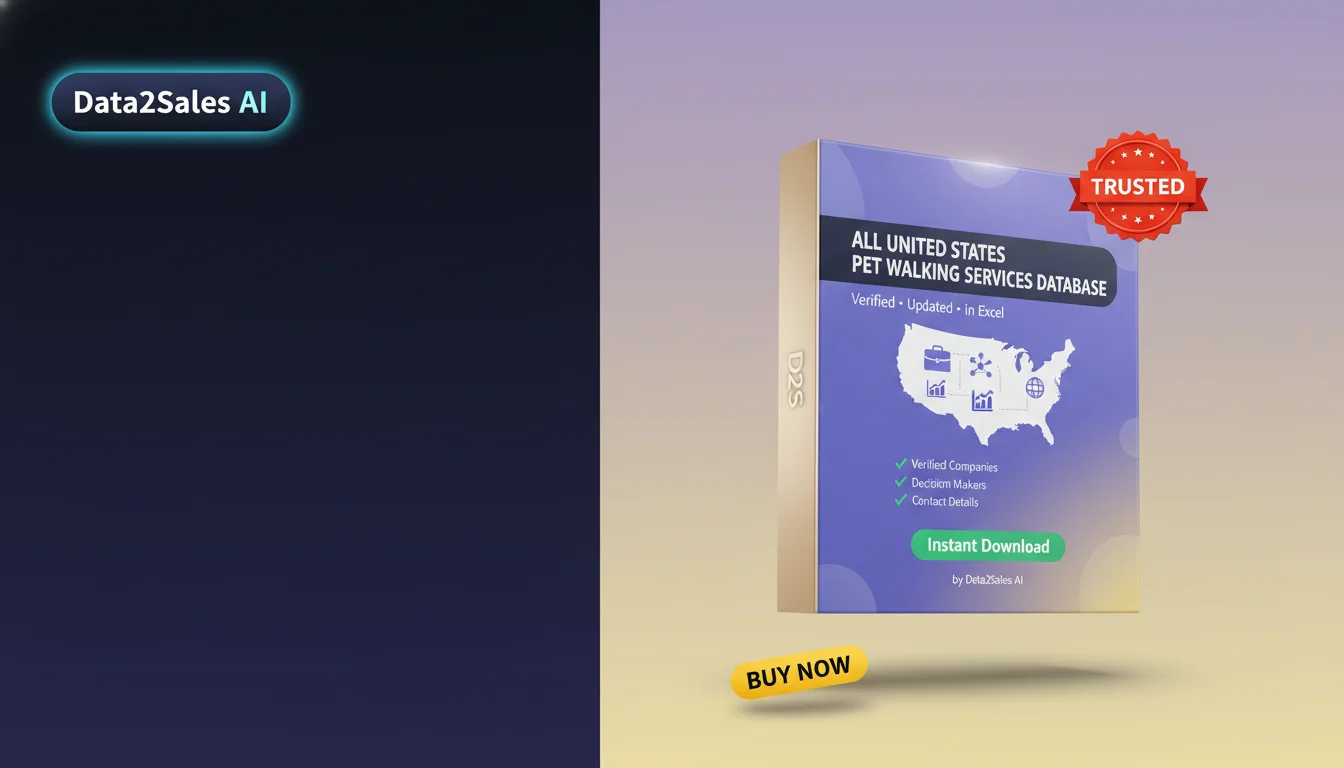 Buy Pet Walking Services Database in United States — Verified B2B Le…