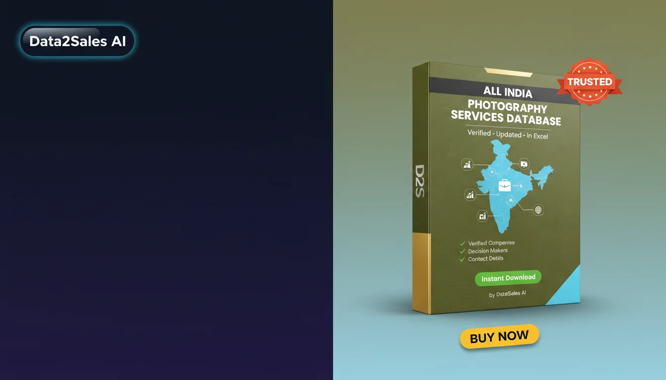 Buy Photography Services Database in India — Verified B2B Leads