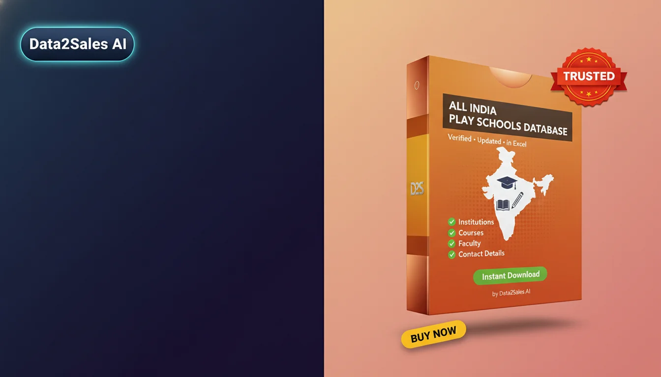 Buy Play Schools Database in India — Verified B2B Leads