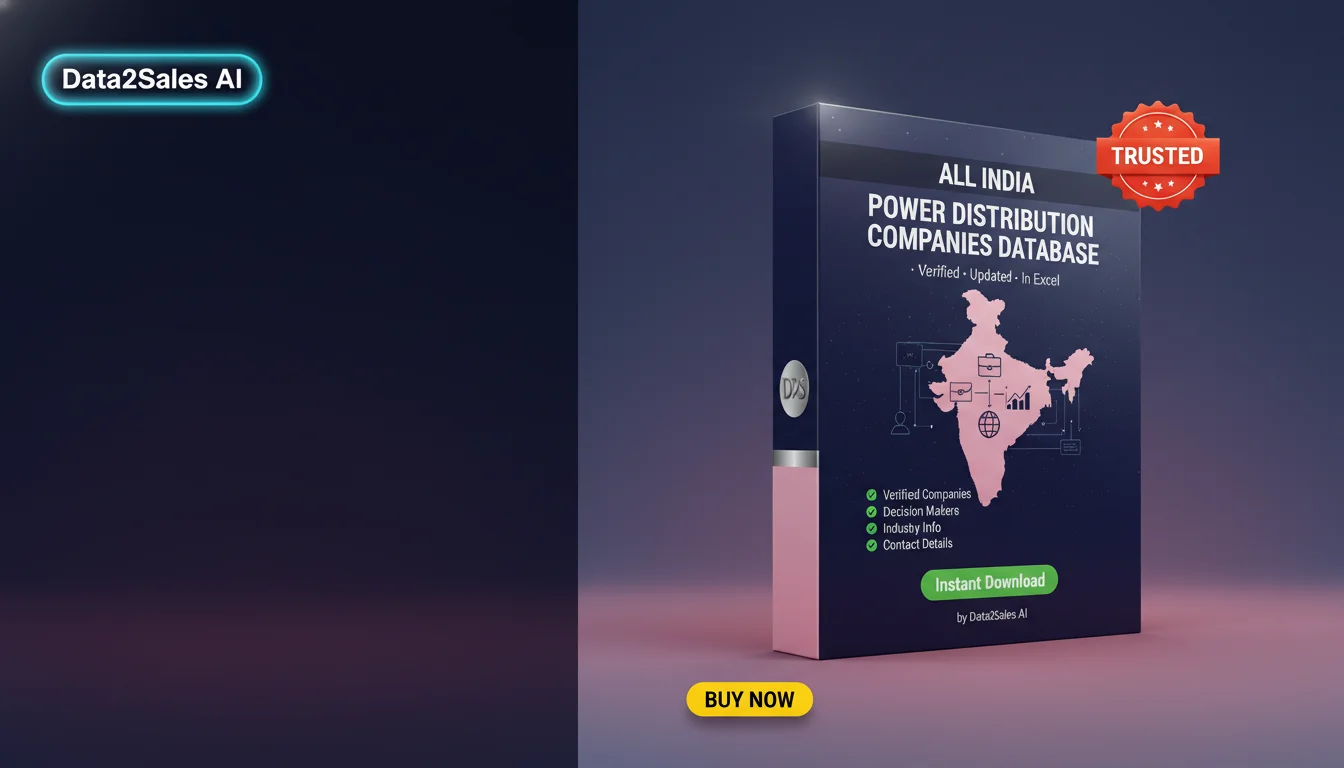 Buy Power Distribution Companies Database in India — Verified B2B Le…