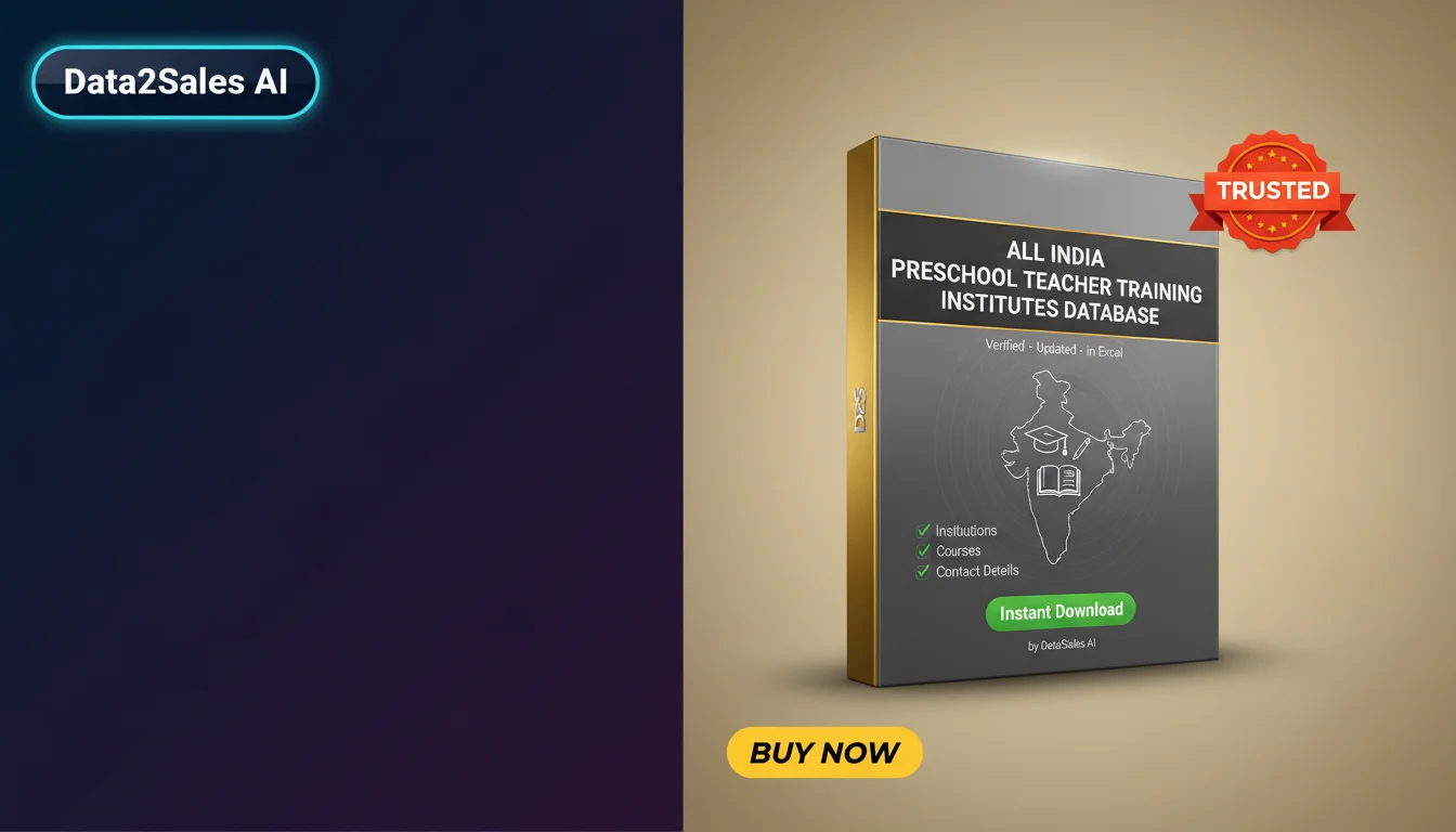 Buy Preschool Teacher Training Institutes Database in India — Verifi…