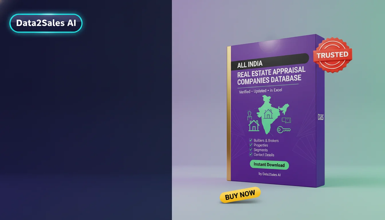Buy Real Estate Appraisal Companies Database in India — Verified B2B…
