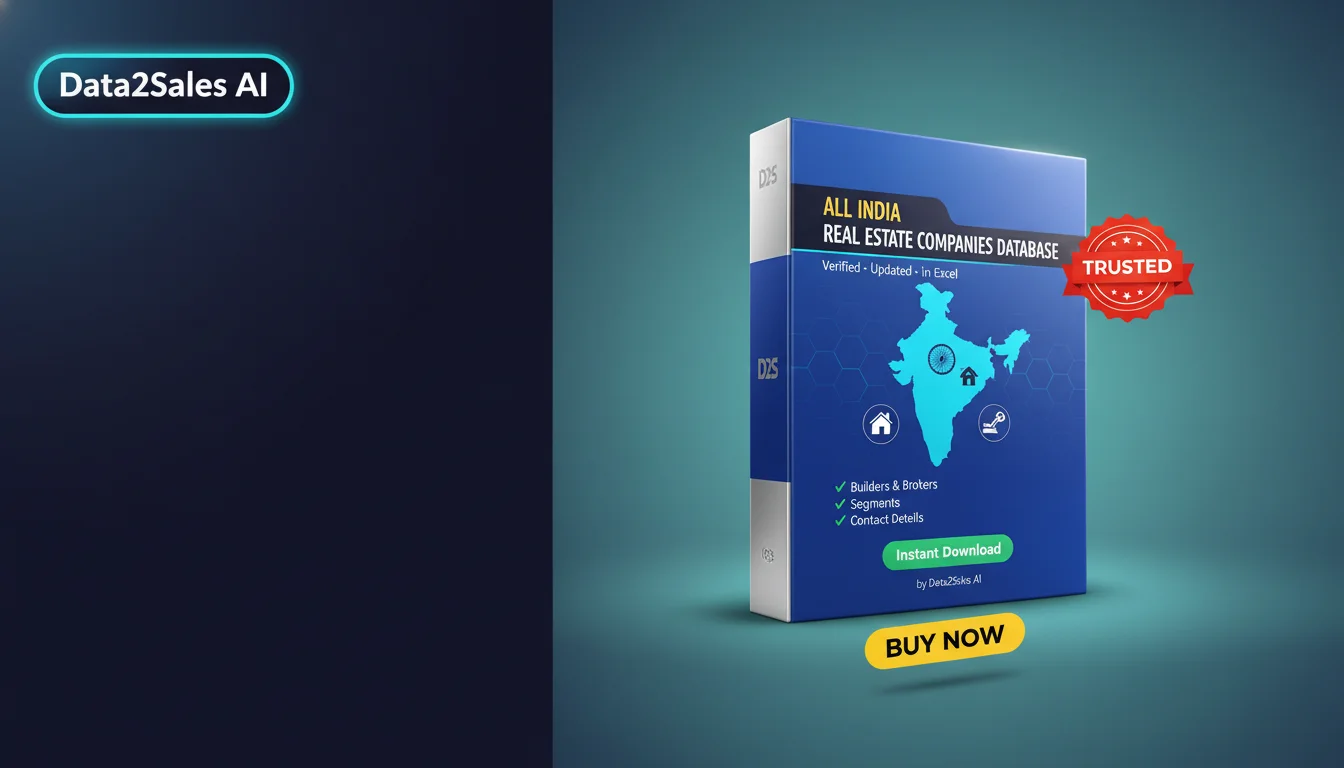 Buy Real Estate Companies Database in India — Verified B2B Leads