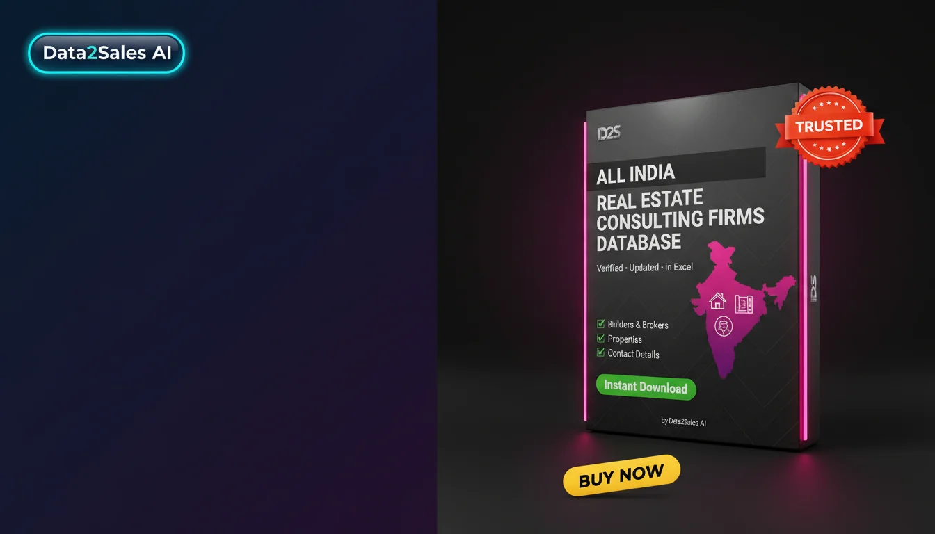 Buy Real Estate Consulting Firms Database in India — Verified B2B Le…