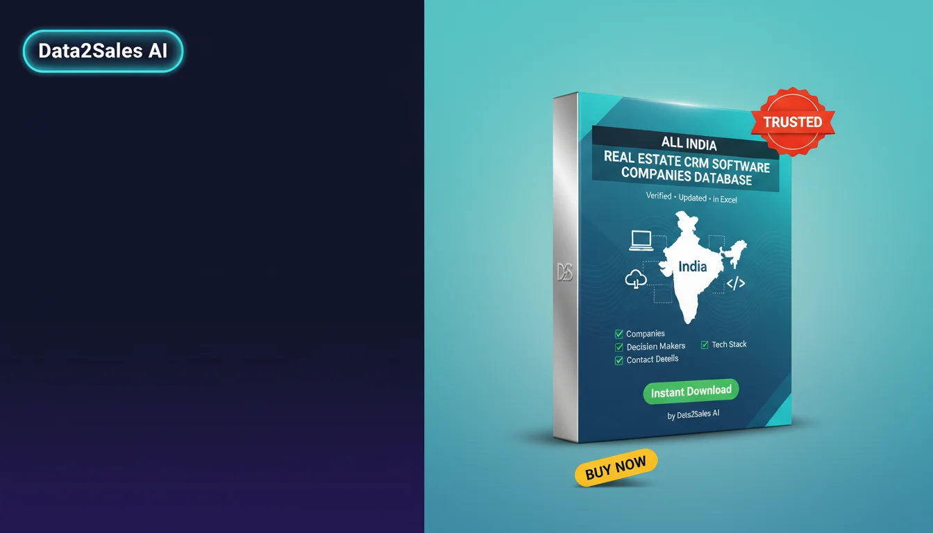 Buy Real Estate Crm Software Companies Database in India — Verified…