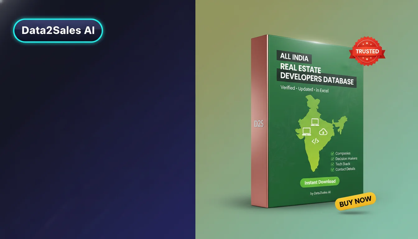 Buy Real Estate Developers Database in India — Verified B2B Leads