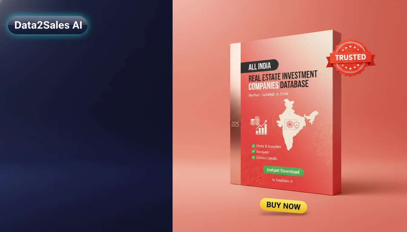 Buy Real Estate Investment Companies Database in India — Verified B2…