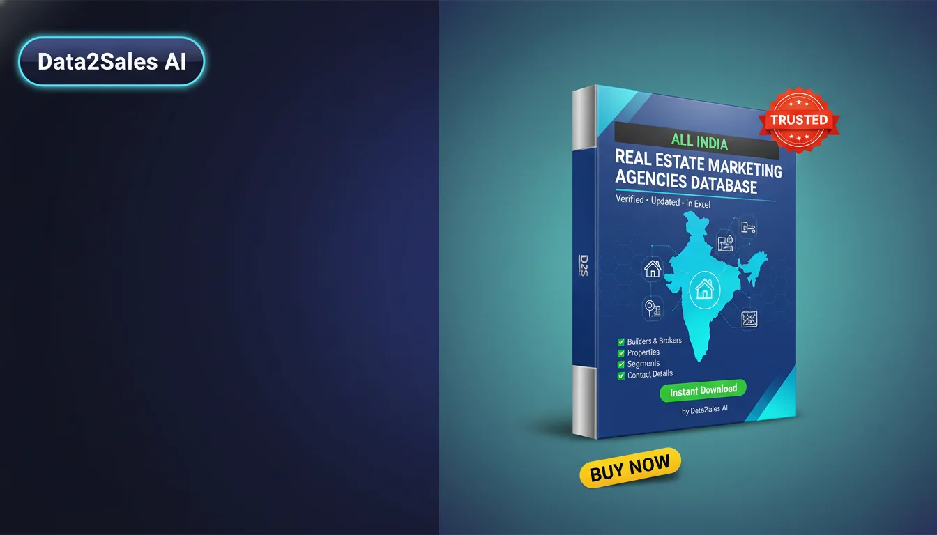 Buy Real Estate Marketing Agencies Database in India — Verified B2B…