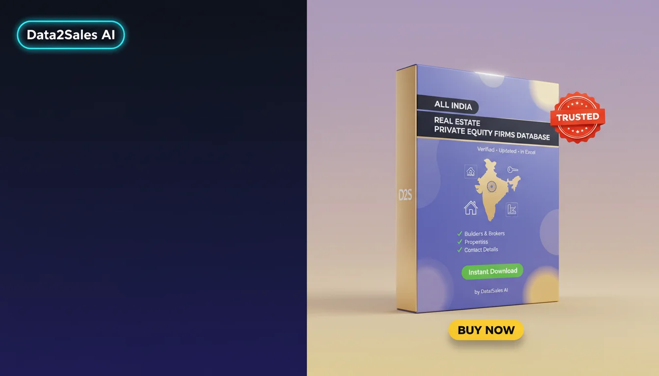 Buy Real Estate Private Equity Firms Database in India — Verified B2…