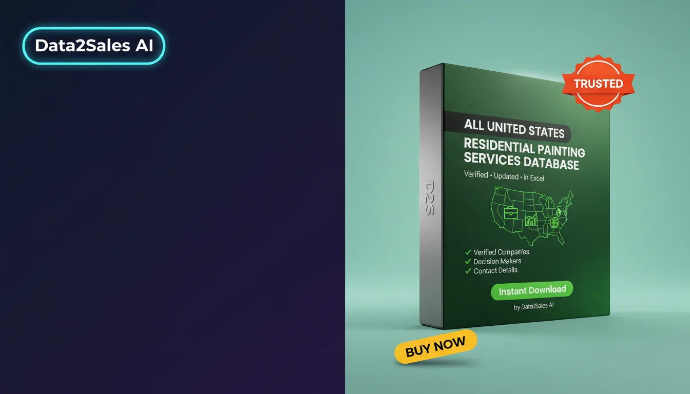 Buy Residential Painting Services Database in United States — Verifi…