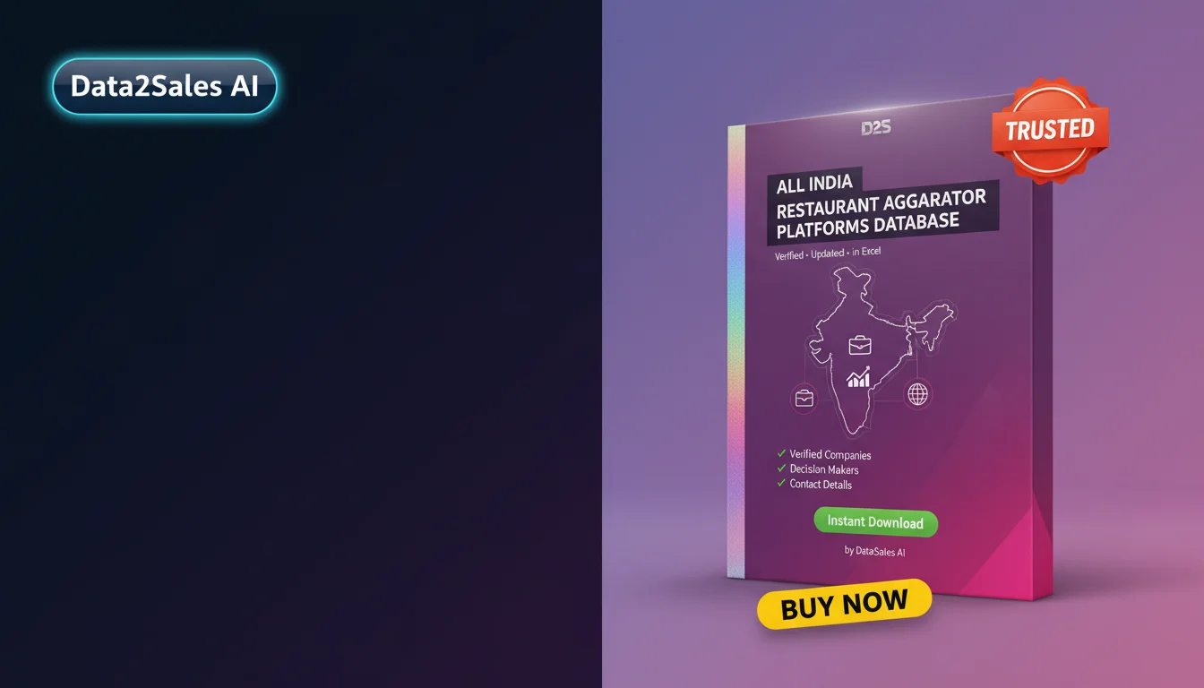 Buy Restaurant Aggregator Platforms Database in India — Verified B2B…