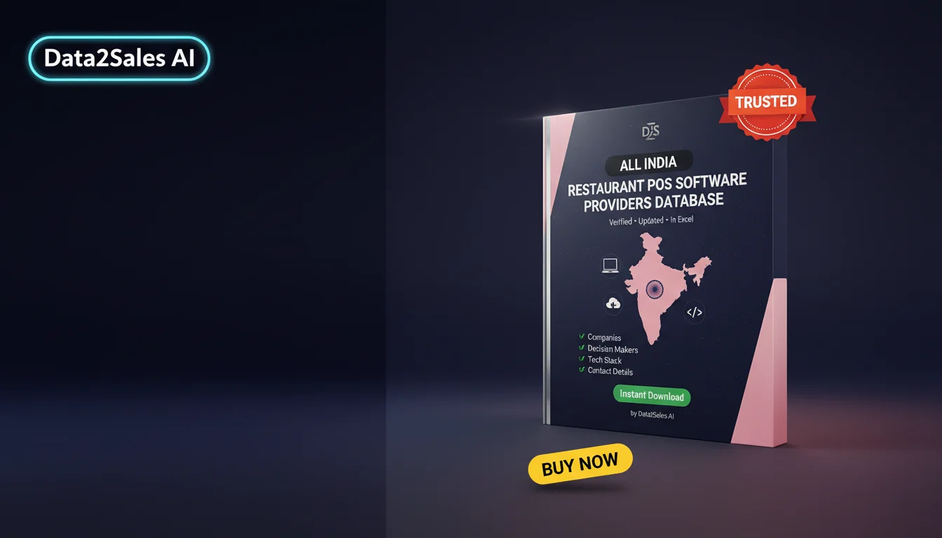 Buy Restaurant Pos Software Providers Database in India — Verified B…