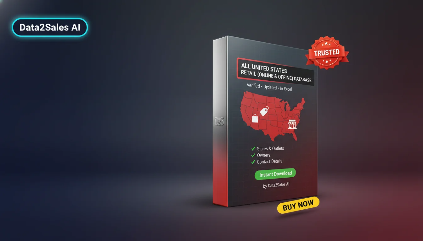 Buy Retail (Online & Offline)s Database in United States — Verified…