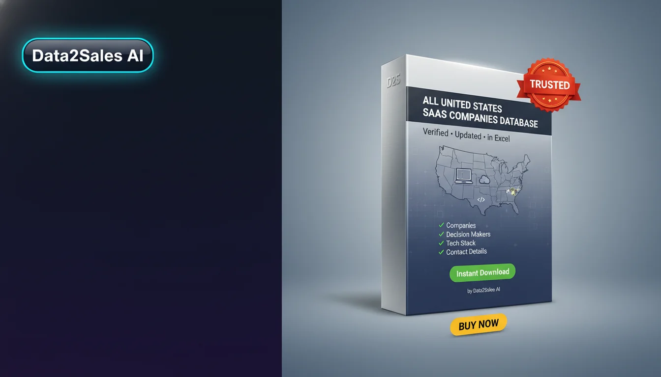 Buy Saas Companies Database in United States — Verified B2B Leads