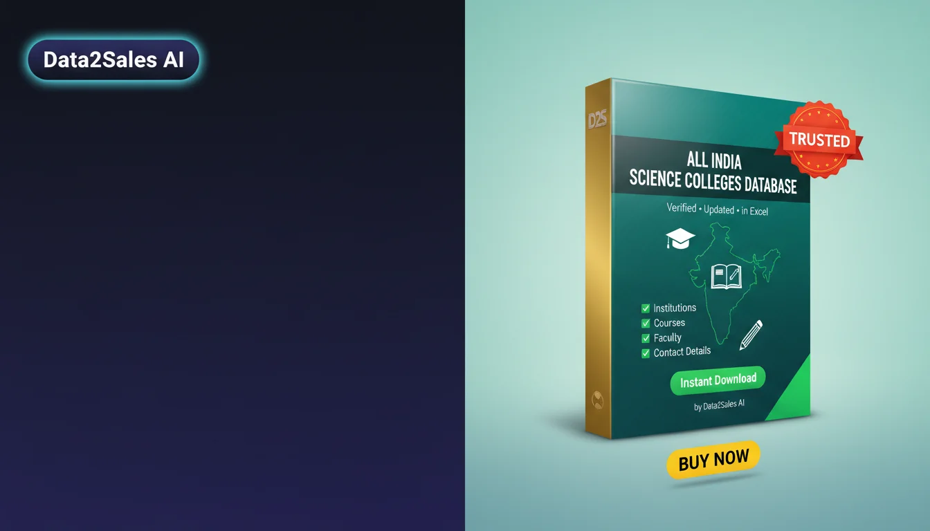 Buy Science Colleges Database in India — Verified B2B Leads