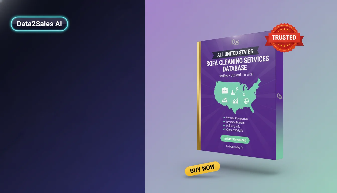 Buy Sofa Cleaning Services Database in United States — Verified B2B…