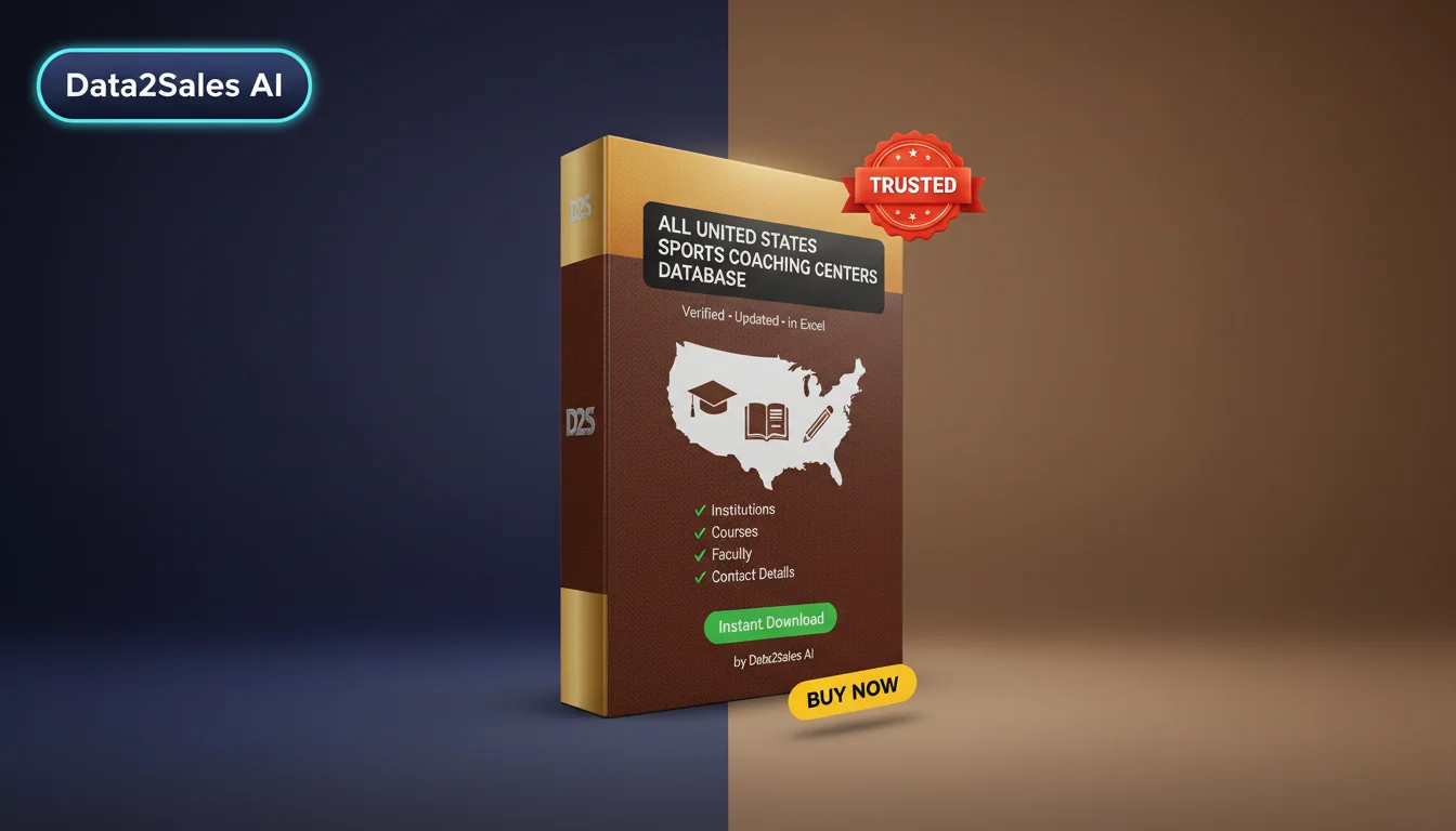 Buy Sports Coaching Centers Database in United States — Verified B2B…