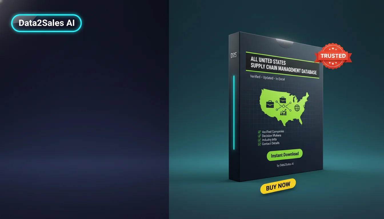 Buy Supply Chain Managements Database in United States — Verified B2…