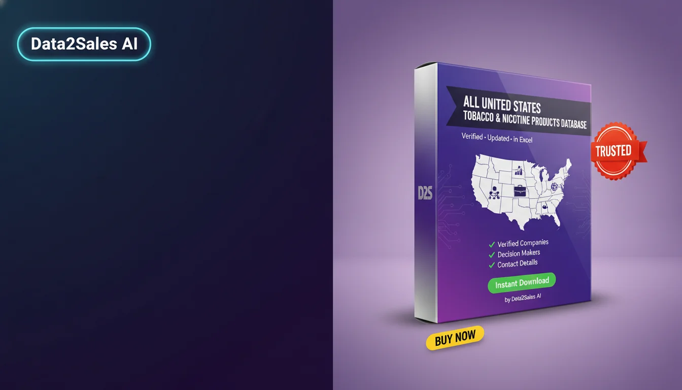 Buy Tobacco & Nicortine Products Database in United States — Verifie…