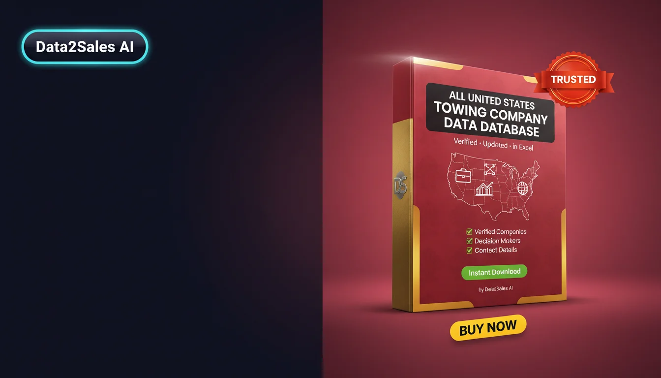 Buy Towing Company Datas Database in United States — Verified B2B Le…