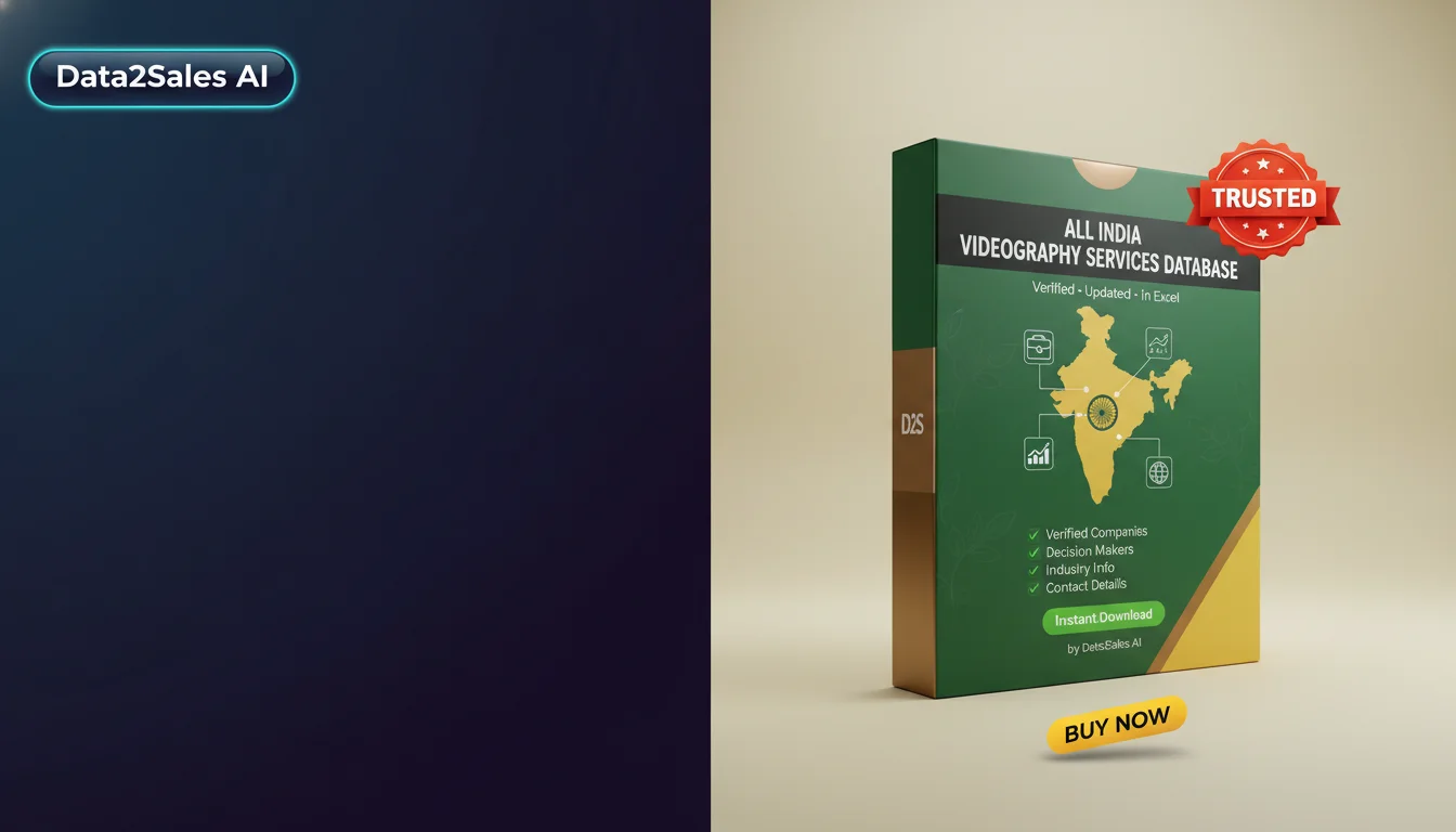 Buy Videography Services Database in India — Verified B2B Leads