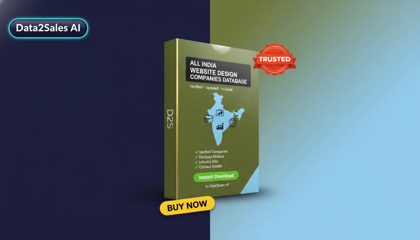 Buy Website Design Companies Database in India — Verified B2B Leads