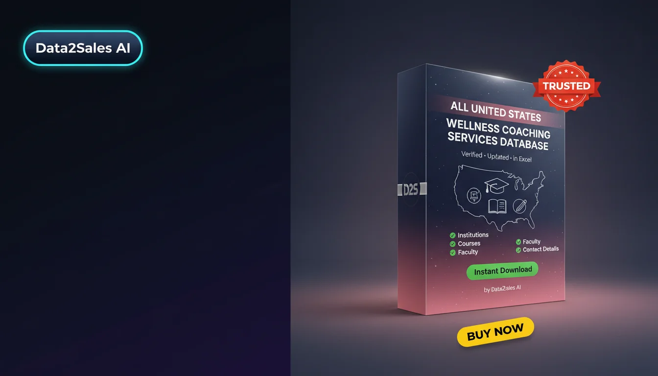 Buy Wellness Coaching Services Database in United States — Verified…
