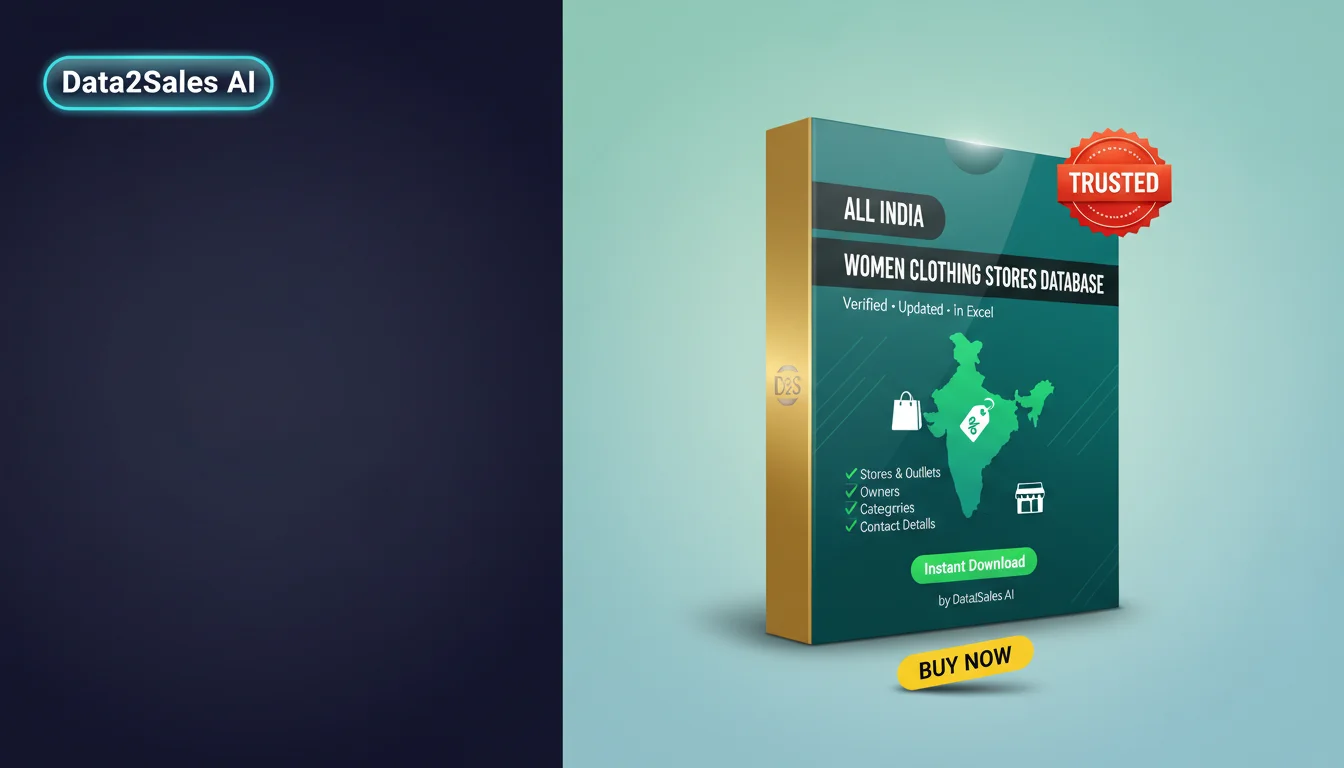 Buy Women Clothing Stores Database in India — Verified B2B Leads