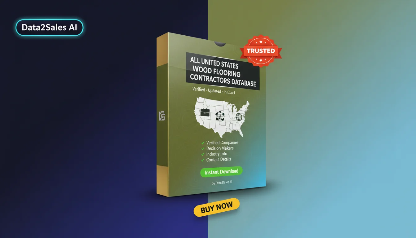 Buy Wood Flooring Contractors Database in United States — Verified B…