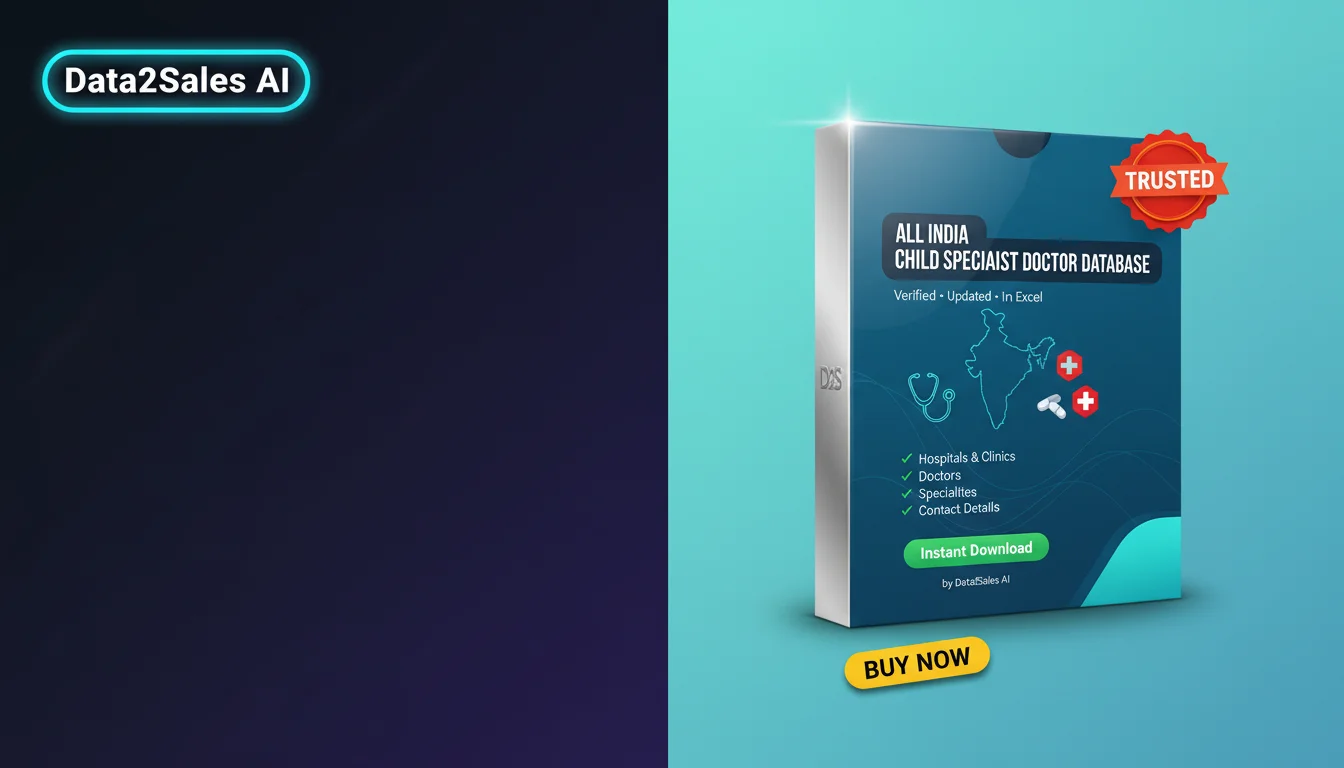 Child Specialist Doctor Database Leads in Rajasthan, India — Verifie…