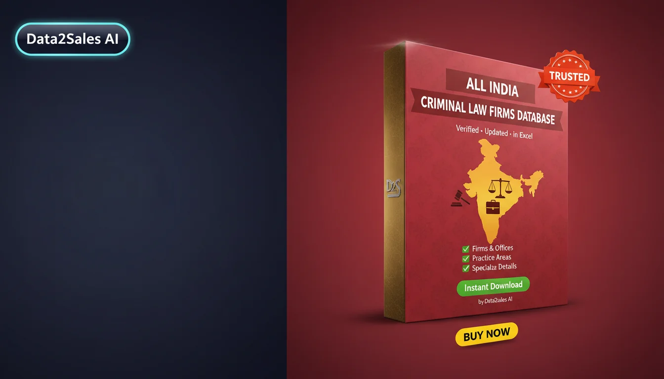 Criminal Law Firms Leads in Rajasthan, India — Verified B2B Database