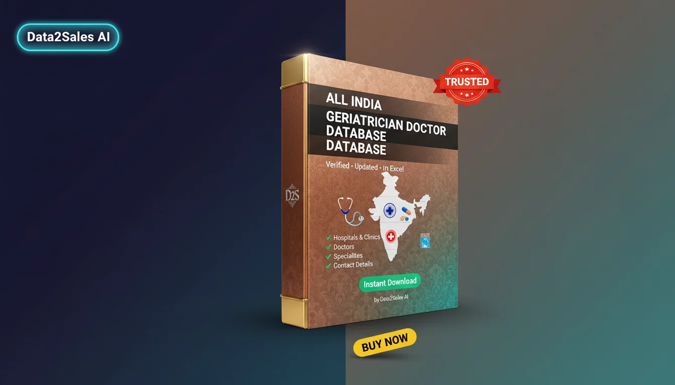 Geriatrician Doctor Database Leads in Delhi, India — Verified B2B Da…